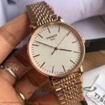 Perfect Replica Tissot T-Classic Everytime Rose Gold Case Couple Watch T109.410.33.031